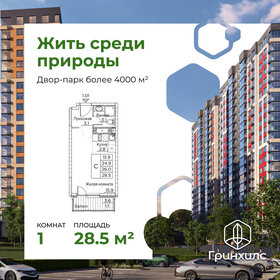 Квартира 28,5 м², студия - изображение 1