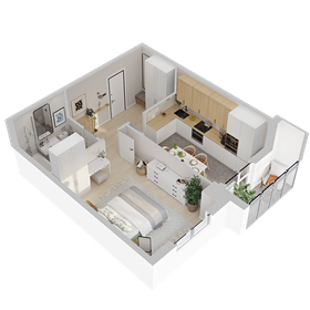 Квартира 41,2 м², 1-комнатная - изображение 3