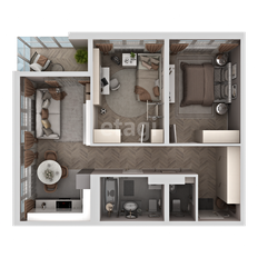 Квартира 62,6 м², 2-комнатная - изображение 3