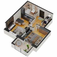 Квартира 53,6 м², 1-комнатная - изображение 2