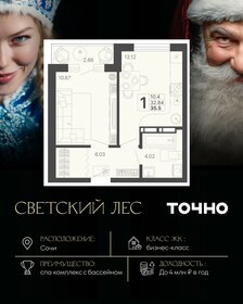 Квартира 34,2 м², 1-комнатная - изображение 1