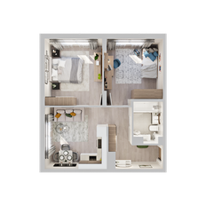 Квартира 51,2 м², 2-комнатная - изображение 3