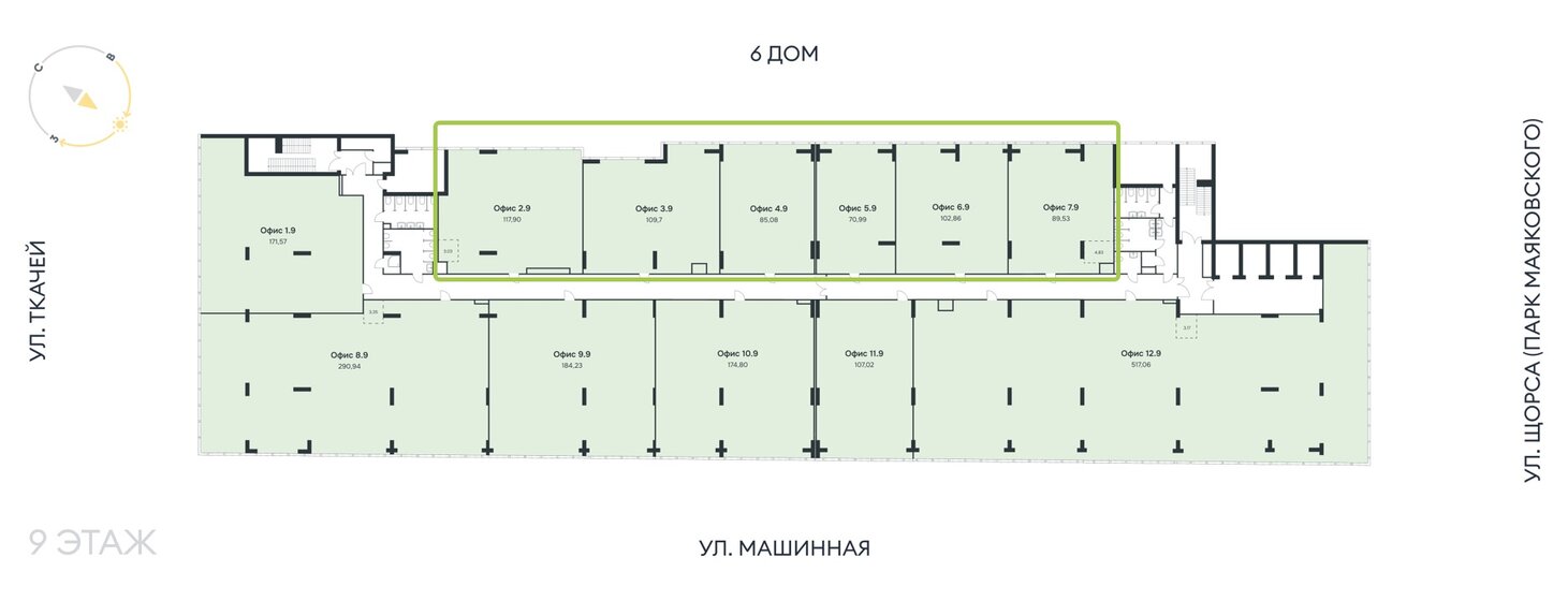 55,8 м², гостиница 14 940 450 ₽ - изображение 40