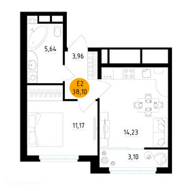 Квартира 38,1 м², 1-комнатная - изображение 1