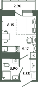 Квартира 20,6 м², студия - изображение 1