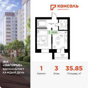Квартира 35,9 м², 1-комнатная - изображение 1