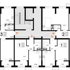 Квартира 62,9 м², 2-комнатная - изображение 2