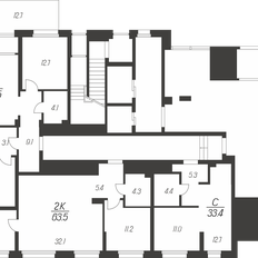 Квартира 33,4 м², студия - изображение 3