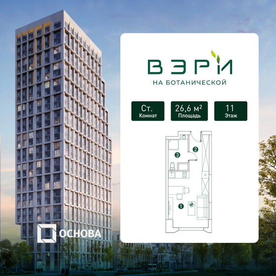21 м², 1-комнатные апартаменты 7 000 000 ₽ - изображение 111