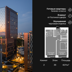 Квартира 41,9 м², 2-комнатная - изображение 3