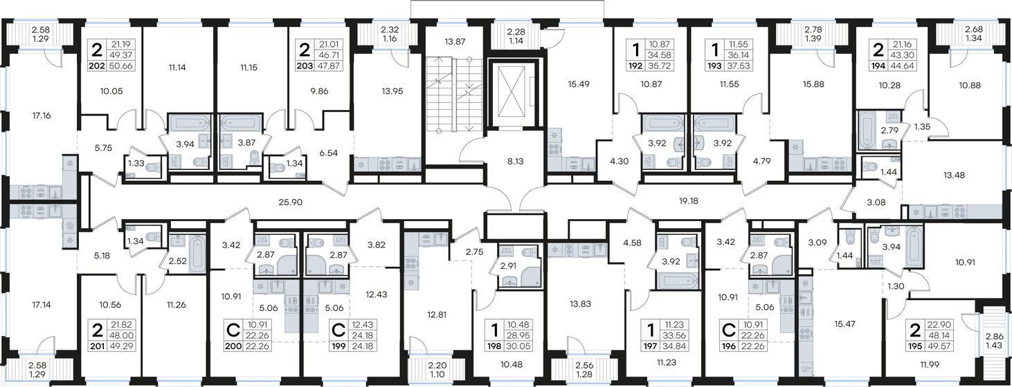 52 м², 1-комнатная квартира 6 500 000 ₽ - изображение 63