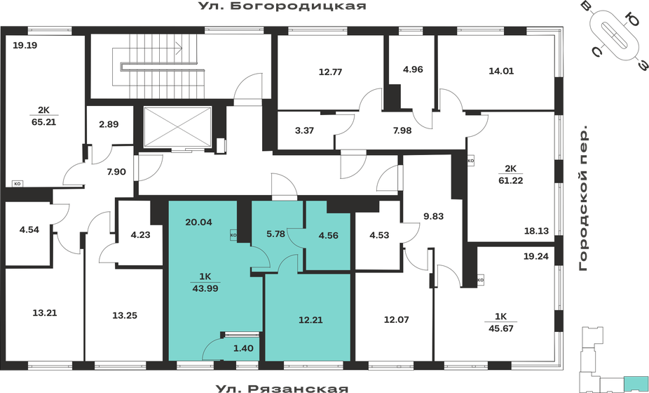 29,2 м², 1-комнатная квартира 950 000 ₽ - изображение 63