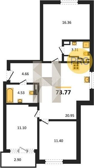 61,8 м², 2-комнатная квартира 10 030 000 ₽ - изображение 49