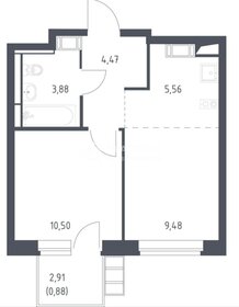 Квартира 34 м², 1-комнатная - изображение 1