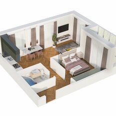 Квартира 46,5 м², 1-комнатная - изображение 2
