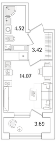 Квартира 23,9 м², студия - изображение 1
