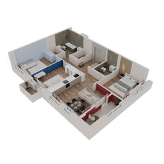 Квартира 94,2 м², 4-комнатная - изображение 3