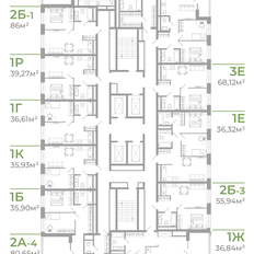 Квартира 67,9 м², 3-комнатная - изображение 3