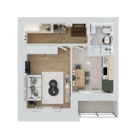 Квартира 36,9 м², 1-комнатная - изображение 2