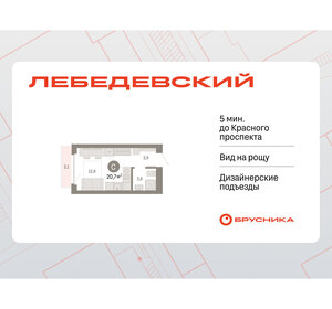 Квартира 20,7 м², студия - изображение 1