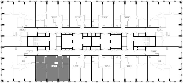 Квартира 61,6 м², 2-комнатная - изображение 3