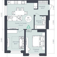 Квартира 52,1 м², 3-комнатная - изображение 2