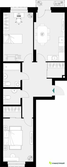 65,1 м², 2-комнатная квартира 20 919 000 ₽ - изображение 41