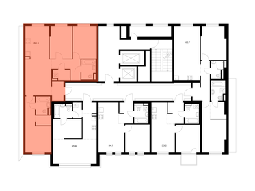 Квартира 80,3 м², 3-комнатная - изображение 2