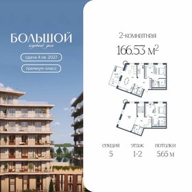 Квартира 166,5 м², 2-комнатная - изображение 1