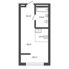 Квартира 19,8 м², студия - изображение 1