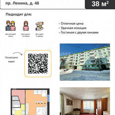 Квартира 38 м², 1-комнатная - изображение 3