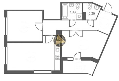 Квартира 70,2 м², 2-комнатная - изображение 1