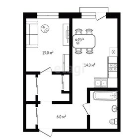 Квартира 39,2 м², 1-комнатная - изображение 1