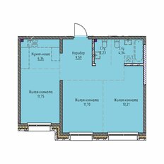 Квартира 53,4 м², 3-комнатная - изображение 2