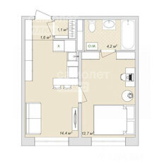 Квартира 34 м², 2-комнатные - изображение 5