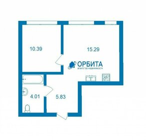 Квартира 38,3 м², 2-комнатная - изображение 1