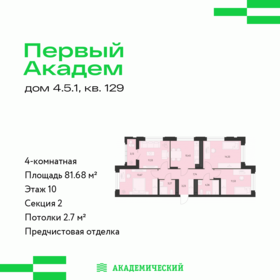Квартира 81,7 м², 4-комнатная - изображение 1