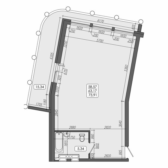 30,3 м², 2-комнатная квартира 17 180 100 ₽ - изображение 49