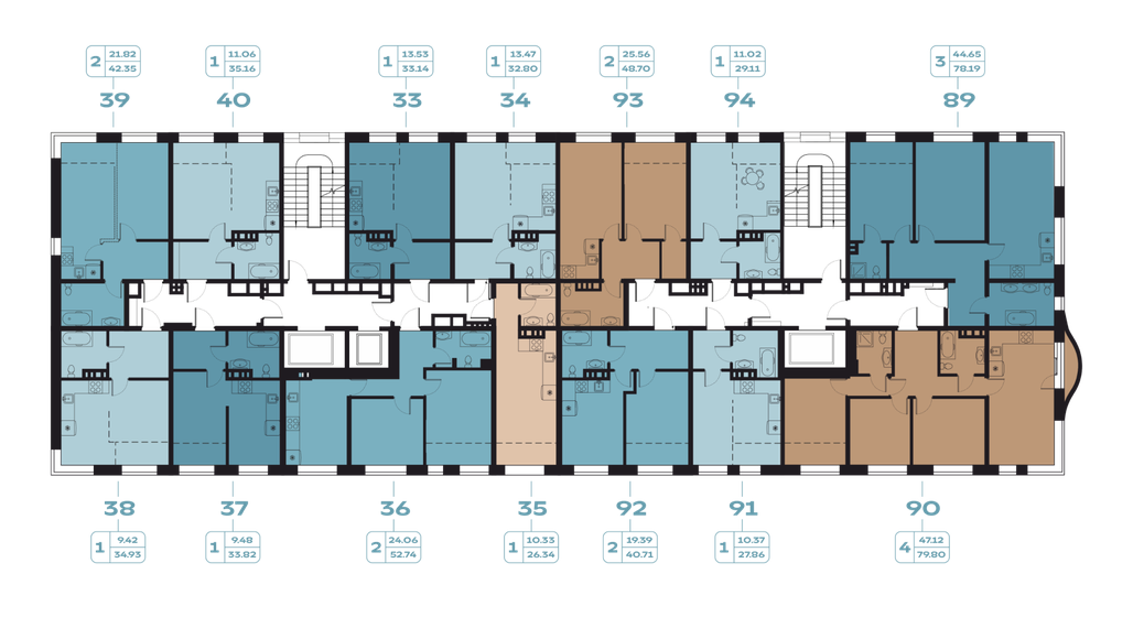 33,1 м², 1-комнатная квартира 9 126 367 ₽ - изображение 38