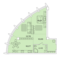 Квартира 63,2 м², 2-комнатная - изображение 3