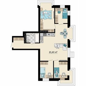 Квартира 81,5 м², 4-комнатная - изображение 1