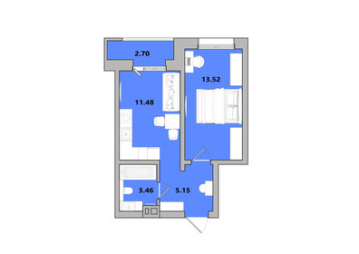 Квартира 36,3 м², 1-комнатная - изображение 1