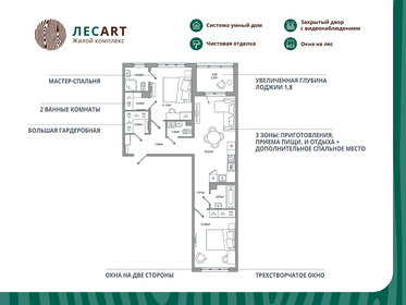 Квартира 68,8 м², 2-комнатная - изображение 1