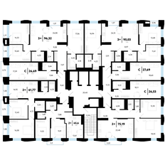 Квартира 75,2 м², 2-комнатная - изображение 2