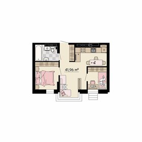 Квартира 42 м², 3-комнатная - изображение 1