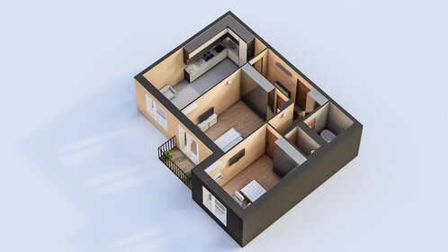 Квартира 65,8 м², 3-комнатная - изображение 2