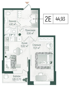 Квартира 46,8 м², 1-комнатная - изображение 1