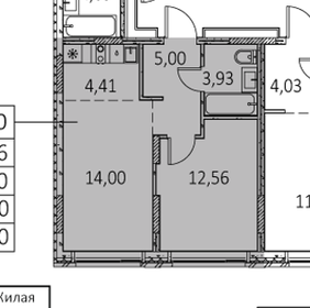 Квартира 39,9 м², 1-комнатная - изображение 1