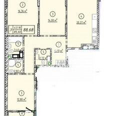 Квартира 88,7 м², 3-комнатная - изображение 4