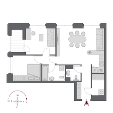 Квартира 68,6 м², 3-комнатная - изображение 2